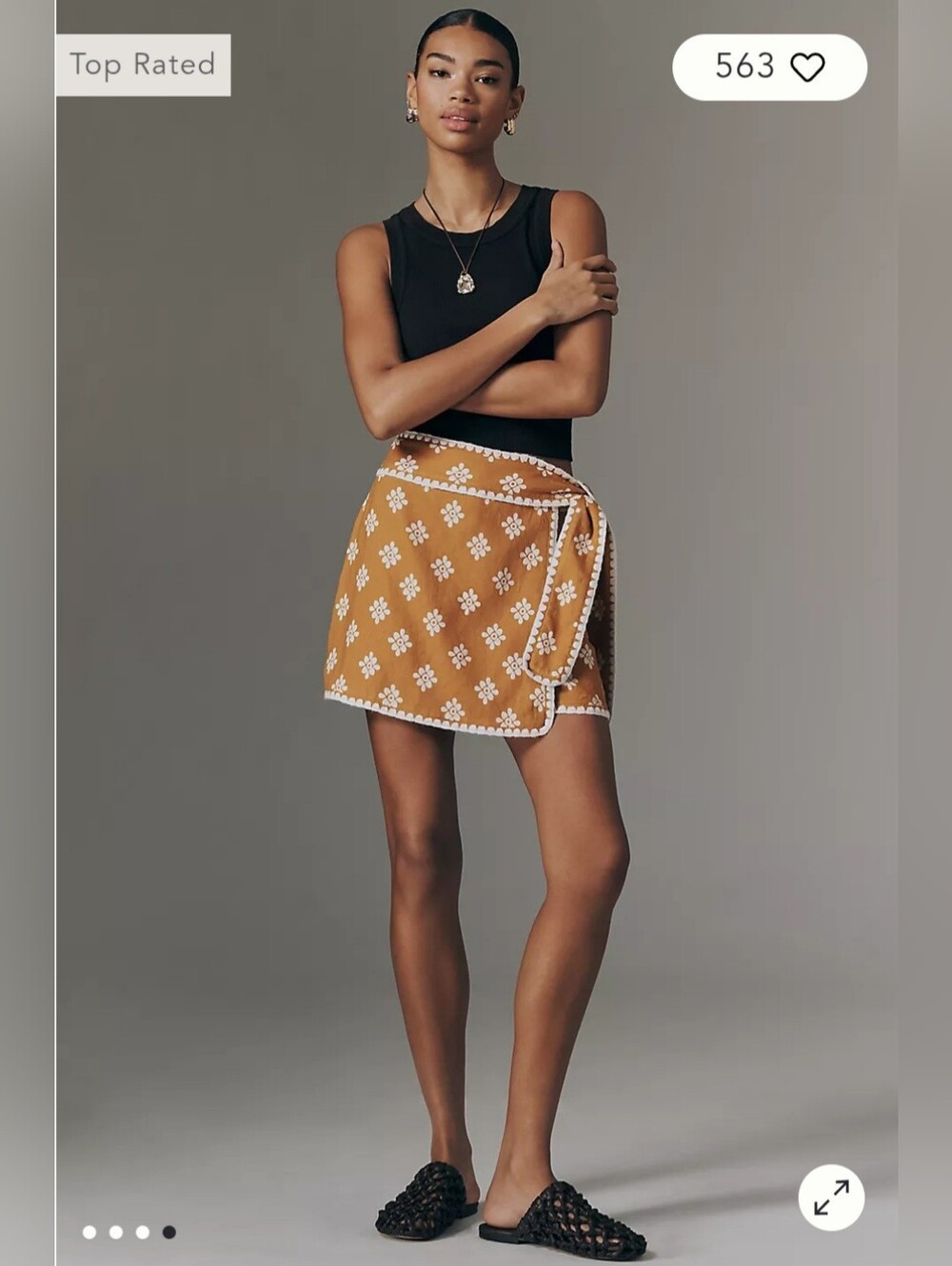 New Farm Rio For ANTHROPOLOGIE beautiful Skort. NWT - Picture 4 of 5
